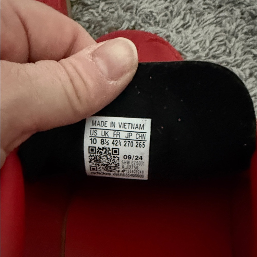 Red Adidas Gazelle - Women's Size 10 - Picture 3 of 5